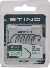 Крючок Brain Sting Straight Shank #2 (10 шт/уп)