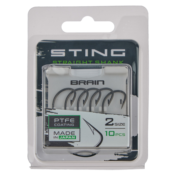 Гачок Brain Sting Straight Shank #2 (10 шт/уп)