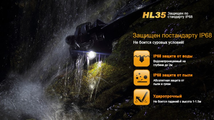 Налобний ліхтар Fenix HL35 Cree XP-G2 (R5) LED