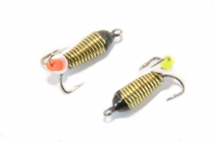 Вольфрамовий "чортик з вушком рифлений Золото" 2.5мм