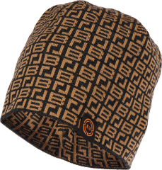 Шапка Brain с паттерном 56 Black/brown