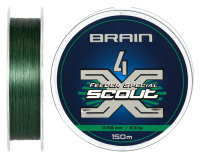 Шнур Brain Scout 4X 150m (deep green) 0.148mm 8.6kg