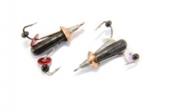 Мормышка вольфрамовая "Жук (2 плавующих крючка)" 2.5мм