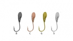 Мормышка вольфрамовая Fishing ROI Семечка с отверстием 3.5мм