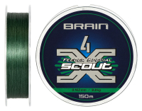 Шнур Brain Scout 4X 150m (deep green) 0.163mm 9.8kg