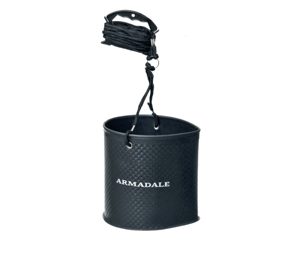 Ведро для воды с верёвкой круглое Flagman Armadale EVA Bucket With Rope 8х20см