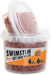 Пеллетс Dynamite Baits Swim Stim Soft Hook Pellets Red Krill 4мм &amp; 6мм/250г