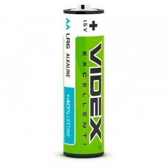 Батарейка Videx  щелочная LR6/AA 1шт 
