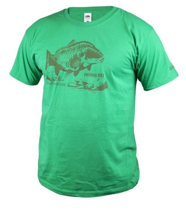 Футболка Fishing ROI Carp светло-зелёная