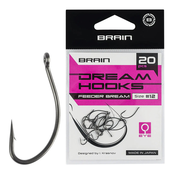 Крючок Brain Dream Hooks Feeder Bream #12 (20шт/уп)