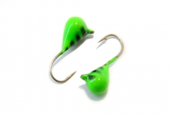 Блешня вольфрамова Крапля фарбована 3.5мм (зелена)