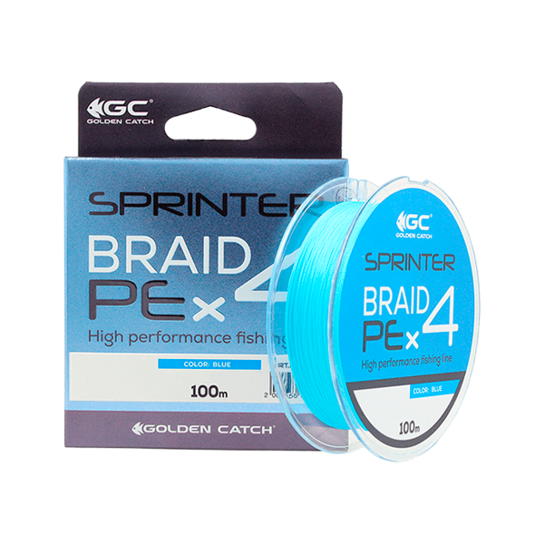 Шнур GC Sprinter PE X4 100м #0.8 Blue