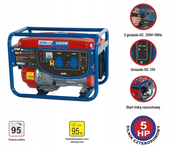 Генератор Dedra DEGB2510