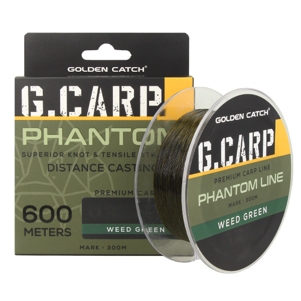 Волосінь GC G.Carp Phantom Line 600м Weed Green 0.28мм