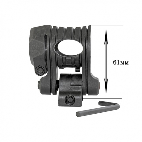 Крепление для фонаря на гладкоствольное оружие (High Quality Plastic 25-31 мм)