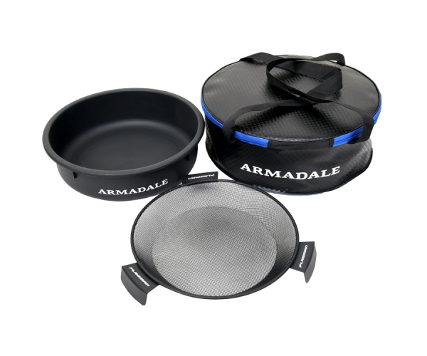 Набор ведро EVA + таз + сито Flagman Armadale Groundbait Bowl and Riddle Set