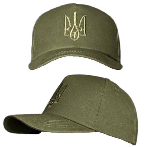 Кепка военная ВСУ герб олива (RA8929)