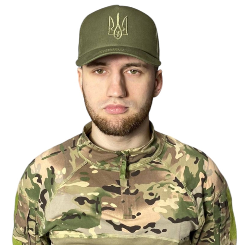 Кепка военная ВСУ герб олива (RA8929)