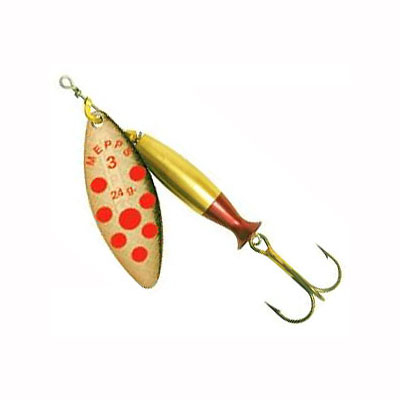 Блесна Mepps Aglia Long Heavy (золото/красные точки)