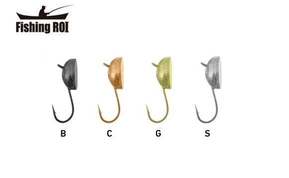 Мормышка вольфрамовая Fishing ROI Напівшар с ушком M