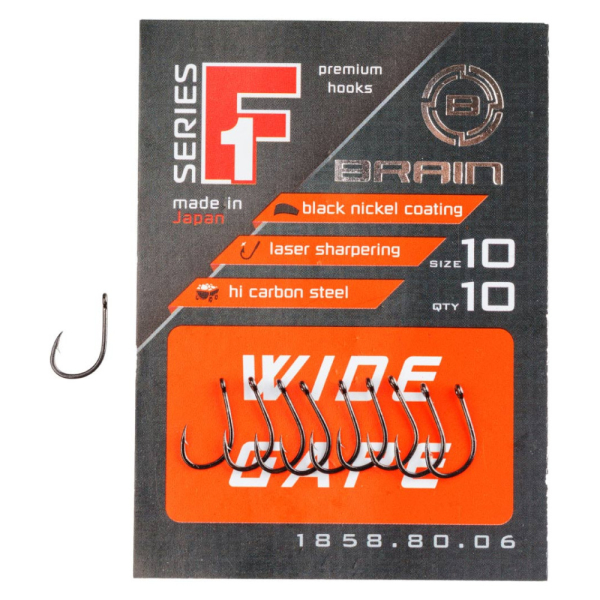 Гачок Brain F1 Wide Gape #6 (9 шт/уп)