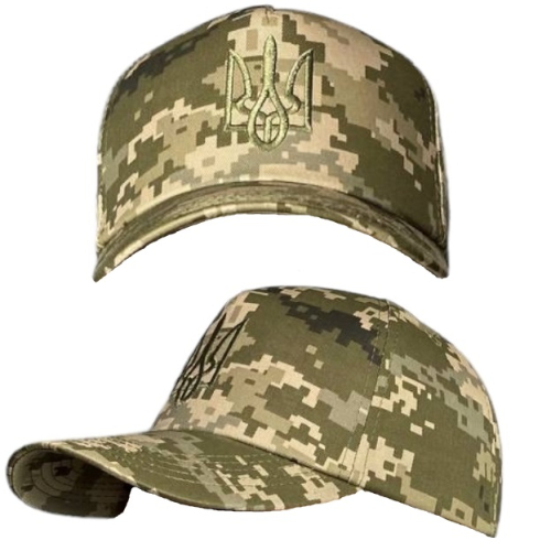 Кепка военная ВСУ герб пиксель (RA8930)"