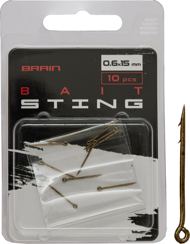Стопоры для бойлов Brain Bait Sting 0.6x15mm (10 шт/уп) SGXA-ST02H-6