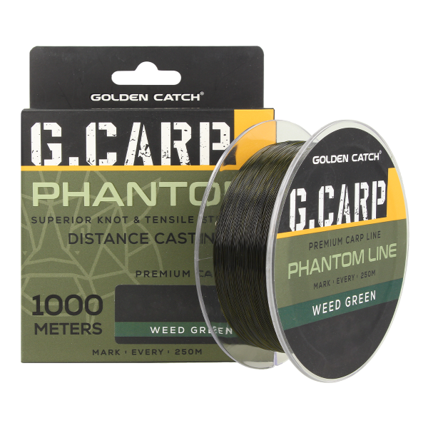 Леска GC G.Carp Phantom Line 1000м Weed Green 0.30мм