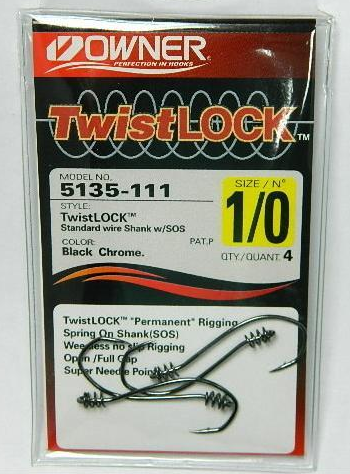 Офсетные крючки Owner 5135-111 TwistLock №1/0