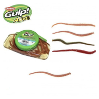 Приманка съедобная Berkley GULP! ALIVE! SANDWORM BROWN FLECK 6"/ 15CM 14 ST.
