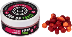 Бойлы Brain Toxic Pop-Up Krill &amp; Garlic (креветка + чеснок) 8mm + 6x10mm 34g