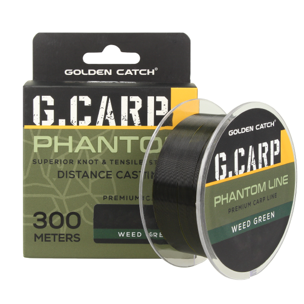 Леска GC G.Carp Phantom Line 300м Weed Green 0.30мм
