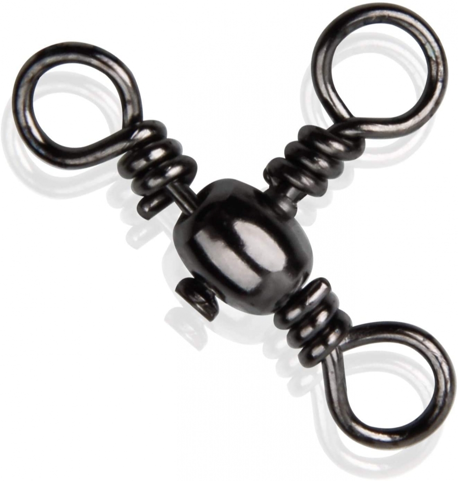 Вертлюг потрійний BratFishing Cross - line rolling swivel