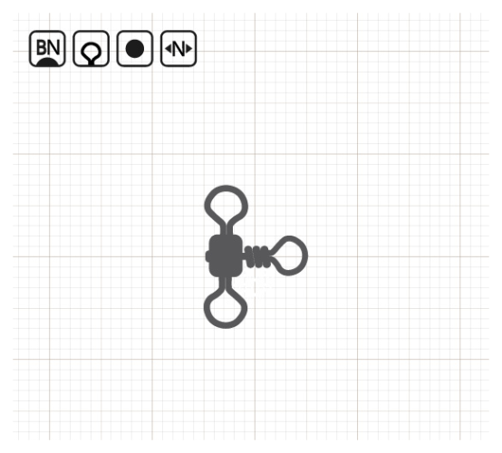 Вертлюг тройной  BratFishing Cross - line rolling swivel