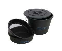 Відро з кришкою для підгодовування+таз+сито Flagman Armadale Bucket Set With Plastic Riddle 25л