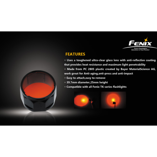 Фильтр красный для Fenix TK