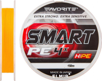 Шнур Favorite Smart PE 4x 150м оранжевый 