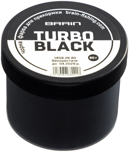 Краска для прикормки Brain Turbo Black 80g Black