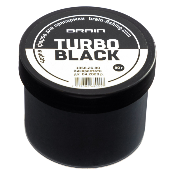 Краска для прикормки Brain Turbo Black 80g Black