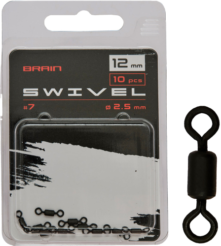 Вертлюжок Brain Swivel #7, 12mm, diam 2.5mm (10 шт/уп) SGCA-8008-7