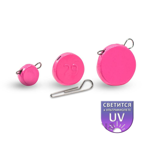 Вантаж Дніпро-Свинець рожевий "Ексцентрик" (блістер 7шт)