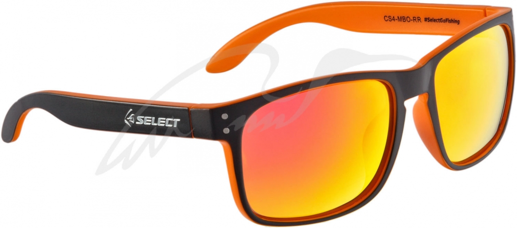 Поляризационные очки Select CS4-MBO-RR (линзы серый хамелеон) черно-оранжевые