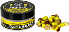 Бойлы Brain Double Balance Sweet Corn &amp; Tiger Nut (кукуруза + тигровый орех) 8+6х10mm