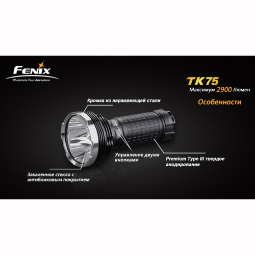 Ліхтар Fenix TK75 Cree XM-L2 (U2)