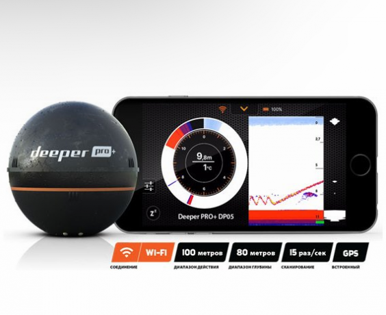  Эхолот Deeper Deeper Pro + WiFi+GPS