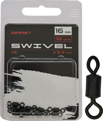 Вертлюжок Brain Swivel #4, 16mm, diam 3.4mm (10 шт/уп) SGCA-8008-4