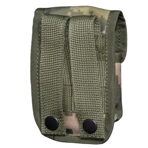 Подсумок под гранату с быстрым сбросом кордура Kirasa пиксель (Арт KI254)