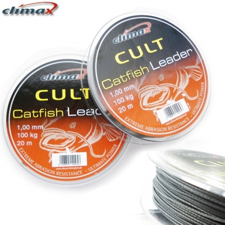Поводковый материал Climax Cult Catfish Leader сомовый 20m 1.30mm 135kg