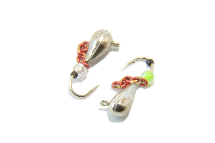 Блешня вольфрамова Крапля з підвіскою 3мм (Срібло)