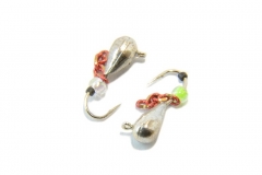 Блешня вольфрамова Крапля з підвіскою 3мм (Срібло)